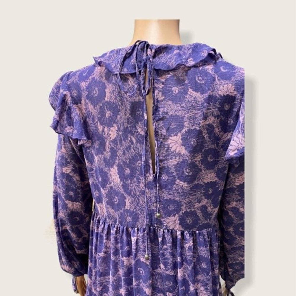 Free People Mini Dress Violet Combo NWT - Picture 7 of 12